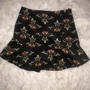 Free people printed corduroy skirt